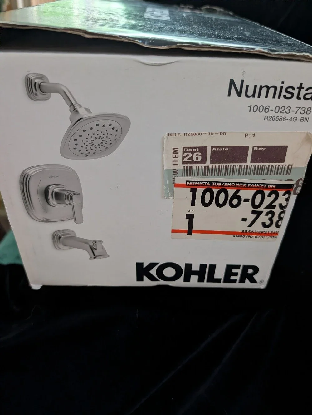 Brand New Numista Brushed Nickel Bath/Shower Set